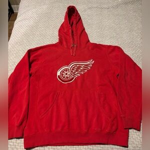 Vintage Detroit Red Wings NHL Hockey Hoodie Size L on Gear for Sports Tag